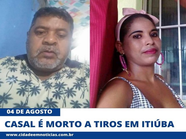 Casal  morto a tiros em Itiba