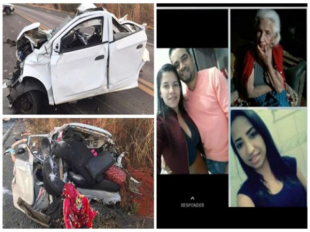 Quatro pessoas de Macabas-BA morrem em acidente de carro com nibus na MGC-122