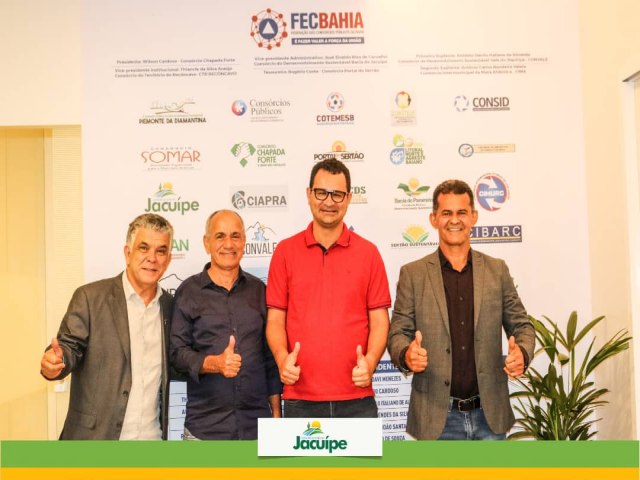 Prefeitos do Consrcio Bacia do Jacupe participam de inaugurao da central de apoio aos municpios consorciados em Braslia