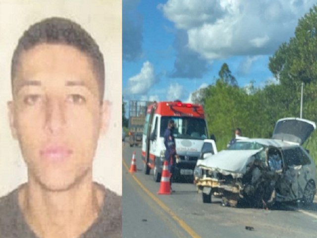 Nova Viosa: Motorista morre em grave acidente entre Gol e carreta na BR 101 em Posto da Mata