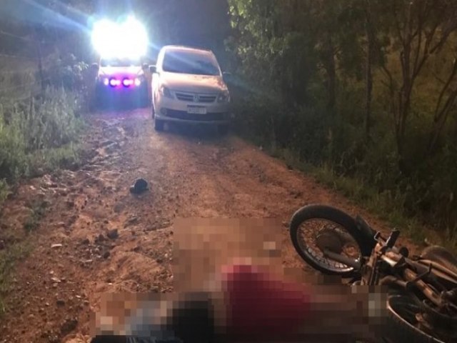 Motociclista morre vtima de acidente de moto em estrada vicinal de Riacho do Jacupe