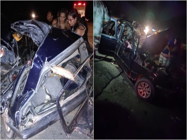 Porto Seguro: Duas pessoas mortas na batida frontal entre nibus e carro na BR-367
