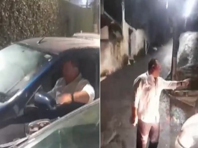 Motorista de app  agredido e tem carro destrudo aps briga de trnsito em Salvador; veja vdeo