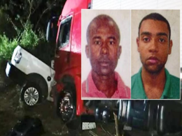 Batida entre carreta e carro de passeio deixa 2 mortos na BR-324 em Tanquinho na Bahia