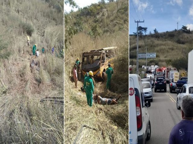 nibus escolar de prefeitura com time de futebol cai em ribanceira e deixa 3 mortos