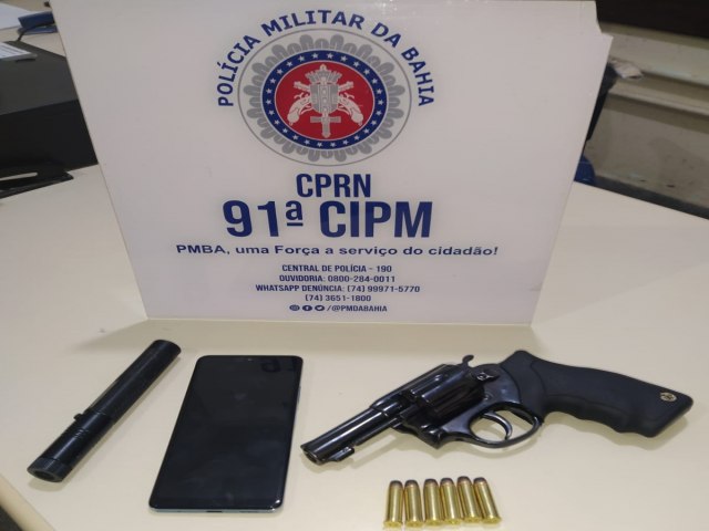 91ª CIPM realiza apreensão de arma de fogo em Quixabeira