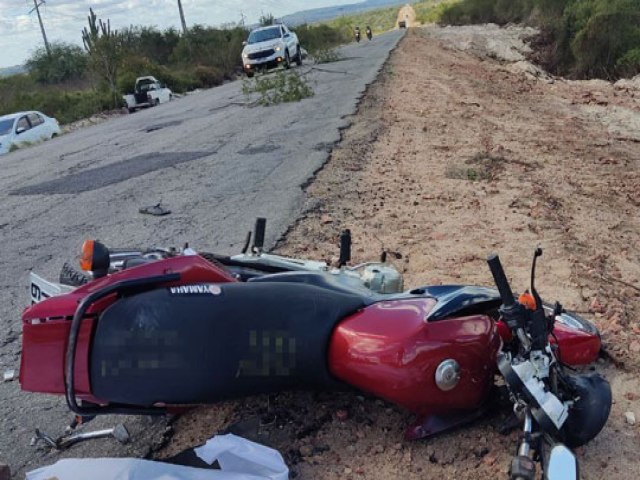 Motociclista morre em acidente na BA-120, entre Santaluz e Valente