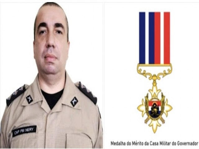 Casa Militar agracia comandante da 2 Cia da PRE com medalha do mrito na Bahia