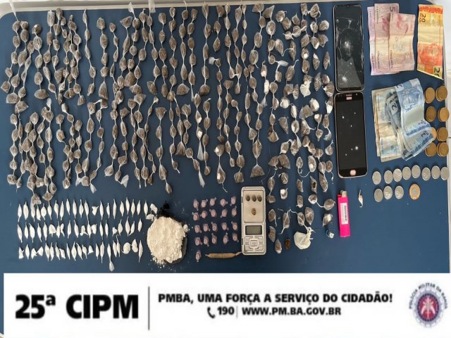 25 CIPM impede venda de 500 pores de drogas em Casa Nova