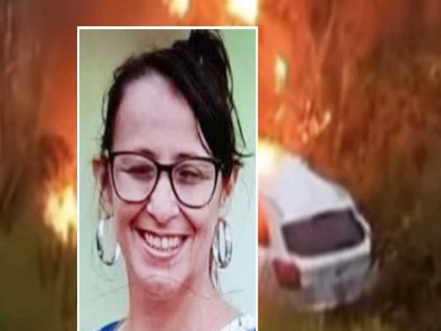 Identificada a mulher que morreu de acidente aps carro pegar fogo na BA-263