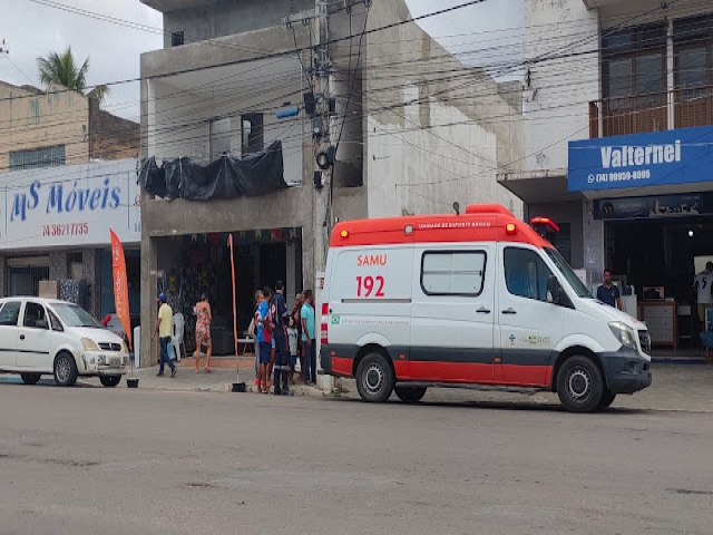 Homem sofre acidente de trabalho na Avenida Orlando Oliveira Pires em Jacobina