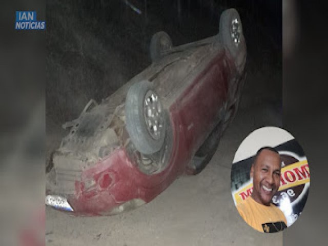 Radialista Jhonny Alisson sofre grave acidente de carro na zona rural de Piritiba