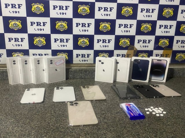 PRF apreende celulares avaliados em R$60.000,00 na BR 116 em Jequi