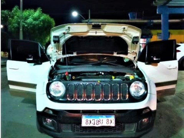 Jeep Renegade roubado em 2017  recuperado pela PRF em Itaberaba
