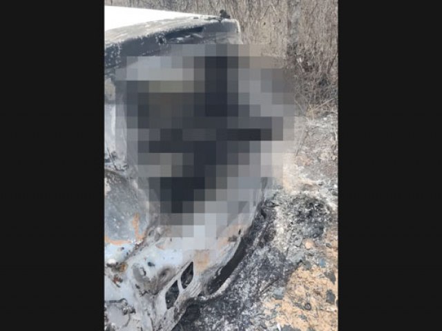 Corpo carbonizado  encontrado dentro de porta-malas de carro incendiado na zona rural de Araci