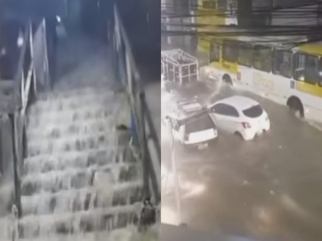 Chuvas causam transtornos em Salvador; veja vdeo