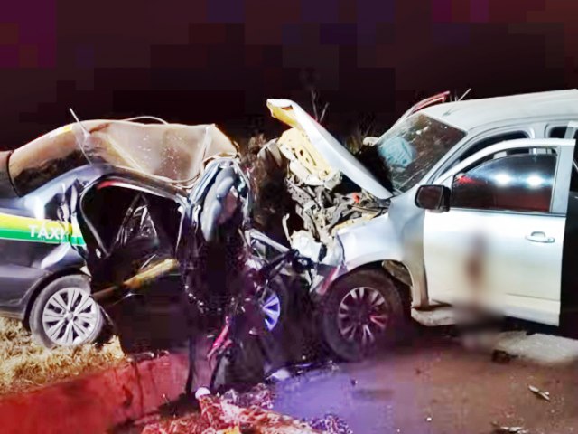 Quatro mulheres que estavam em txi morreram em acidente na BR-020 aps festa
