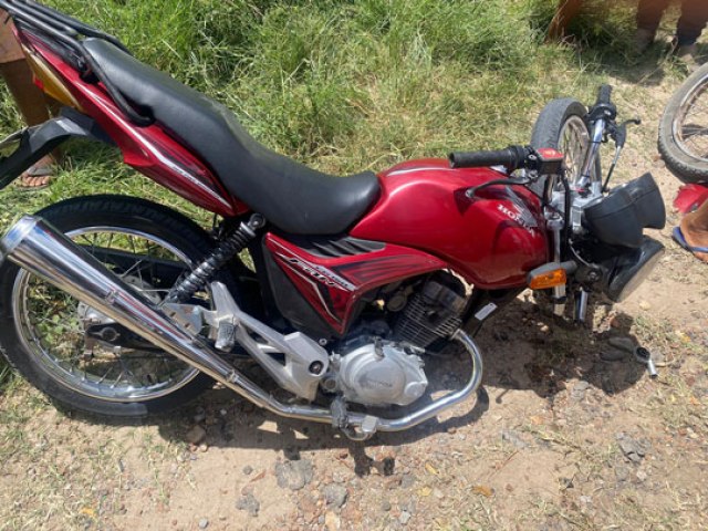 Coliso entre motos deixa dois feridos no trecho urbano da BA-120, em Santaluz