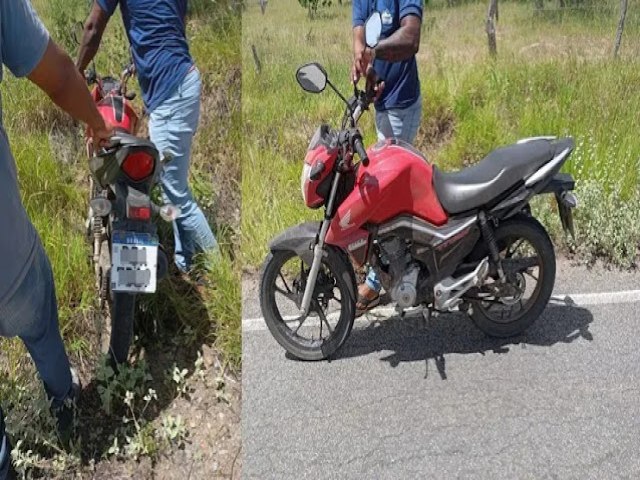 Homem  encontrado desacordado ao lado de motocicleta aps sofrer suposto acidente