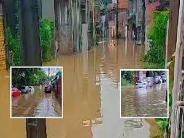 Chuva forte, prejuzos e alagamentos em vrios bairros de Salvador