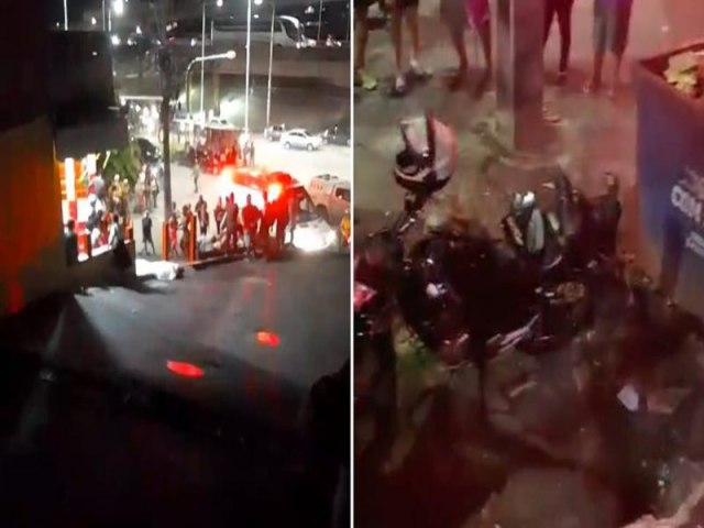 Mulher sem capacete morre e mototaxista fica ferido aps grave acidente em Salvador