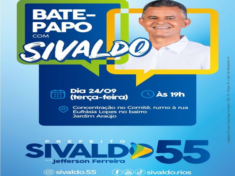 Campanha do 55 far reunio hoje (24), no Jardim Araujo