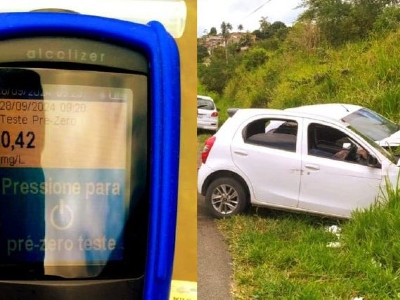 Sapeau: Motorista bbado, dirige na contramo, faz ultrapassagem proibida e provoca coliso