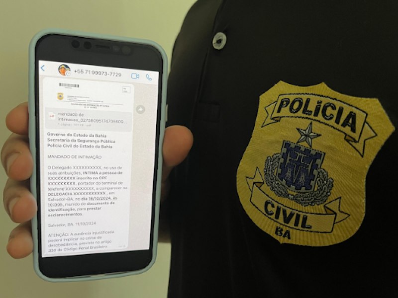 Polcia Civil amplia atendimento e passa a enviar intimaes via WhatsApp