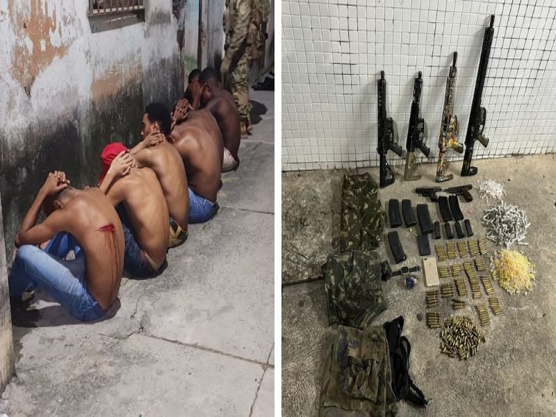 Confronto com a polcia deixa cinco mortos e sete presos em operaes contra faces na Bahia