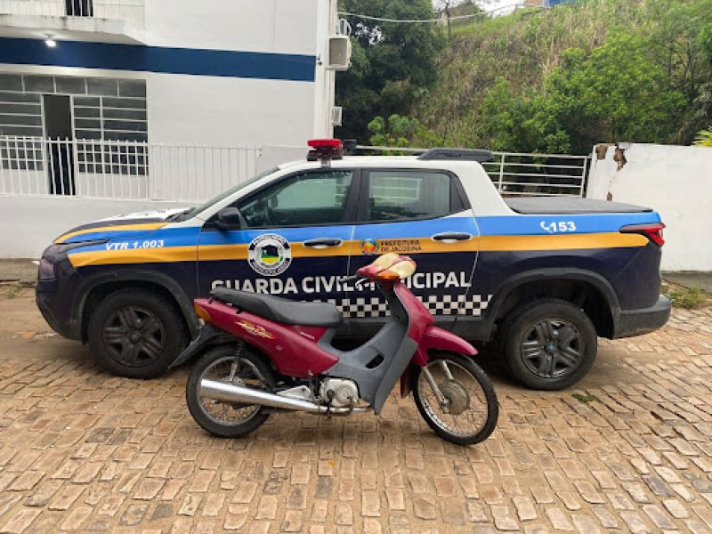 Guarda Civil Municipal recupera moto que havia sido furtada no Centro de Jacobina