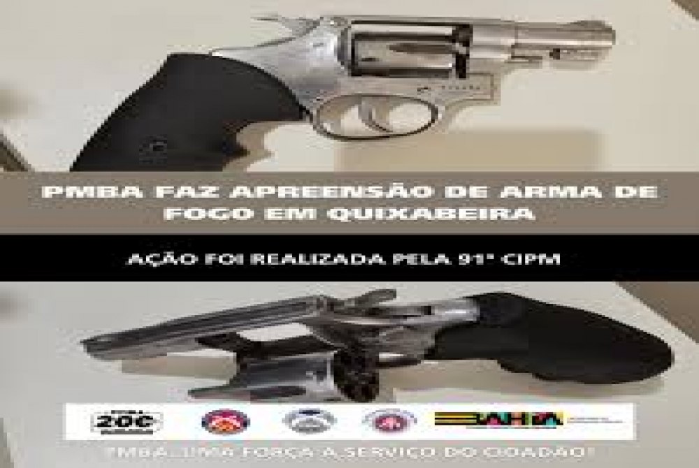 POL�CIA MILITAR REALIZA APREENS�O DE ARMA DE FOGO EM QUIXABEIRA.