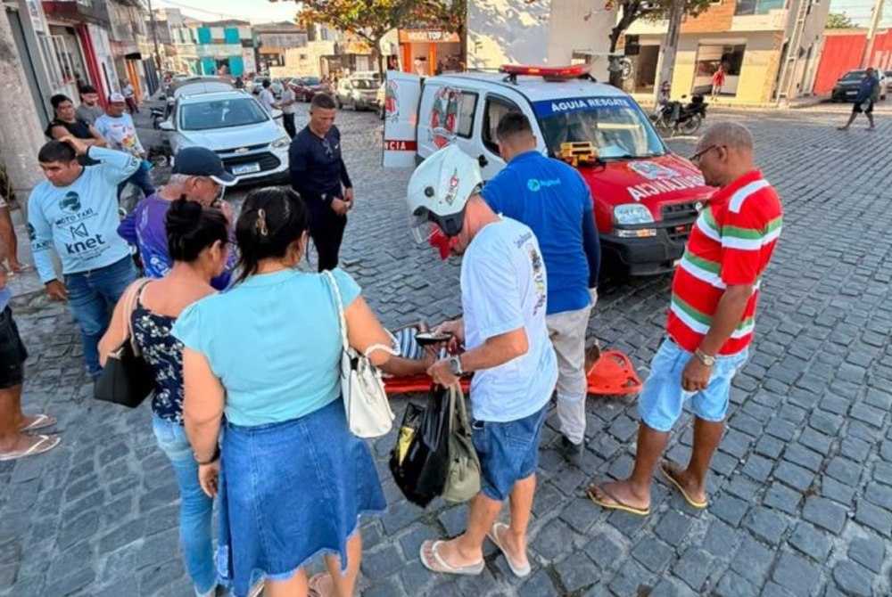 Colis�o entre motos deixou mulher ferida em novo acidente registrado em Concei��o do Coit�