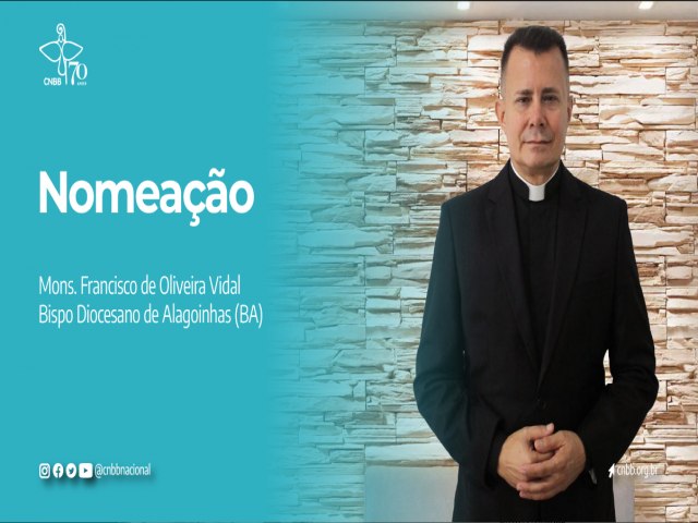 Nomeado o novo Bispo da Diocese de Alagoinhas na Bahia