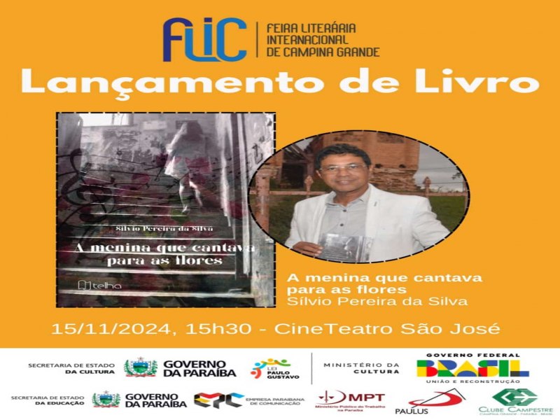 Alagoinhas ter representante na Festa Literria Internacional de Campina Grande/PB 