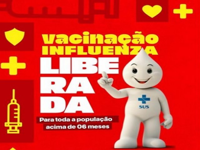 Vacinao contra a gripe j est disponvel para todas as pessoas acima de 6 meses em Salgueiro