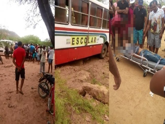 Acidente com um ônibus de transporte escolar na zona rural Santa Maria da Boa Vista é causado por problema mecânico
