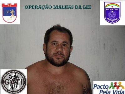 FLORESTA-PE: Malhas da Lei e policiais da 2ª CIPM cumprem mandado judicial de prisão