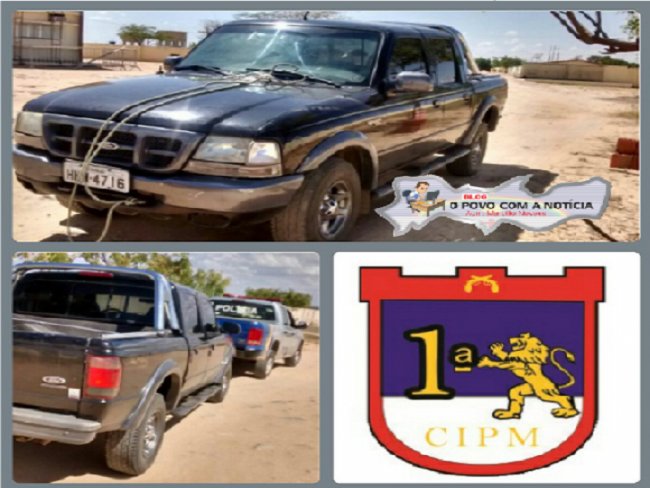 Policiais Militares da 1ª CIPM recuperam veículo roubado no Ibó