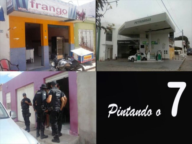 Bandidos estão pintando o sete em Cabrobó (PE), já são quatro assaltos e uma tentativa em cinco dias.