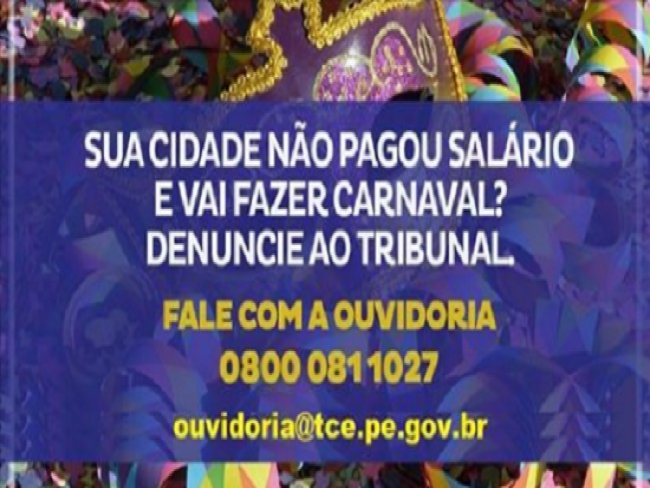Prefeito gastar com carnaval tendo a folha de pagamento em atraso é corrupção, alerta FOCCO-PE