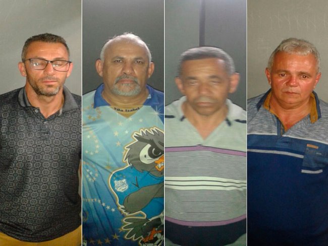 Quatro suspeitos de assaltantes a banco são flagrados com camisas falsas da Polícia Federal em Feira de Santana