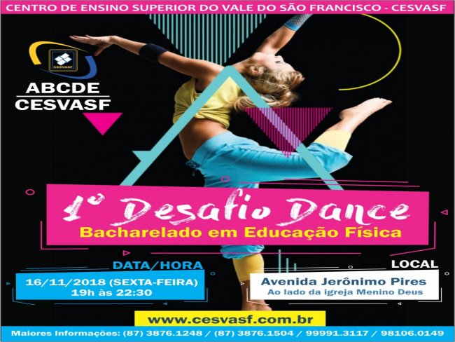  1° DESAFIO DANCE DO CESVASF