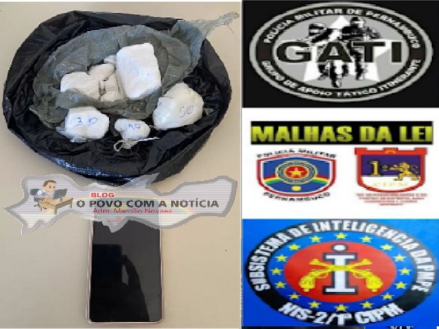 Indivíduo é preso em Belém, transportando cocaína de Petrolina para Petrolândia