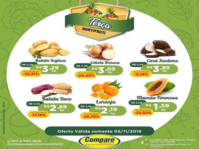 Compare Supermercado Floresta-PE Se liga nas ofertas de hoje !!