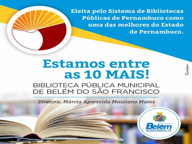 Biblioteca Pblica Municipal Professor Manoel Costa Cavalcante esta entre as 10 melhores de Pernambuco.