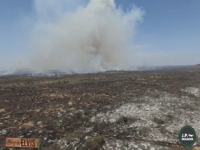 Incndio: Fumaa atinge zona urbana e preocupa populao em Floresta, PE