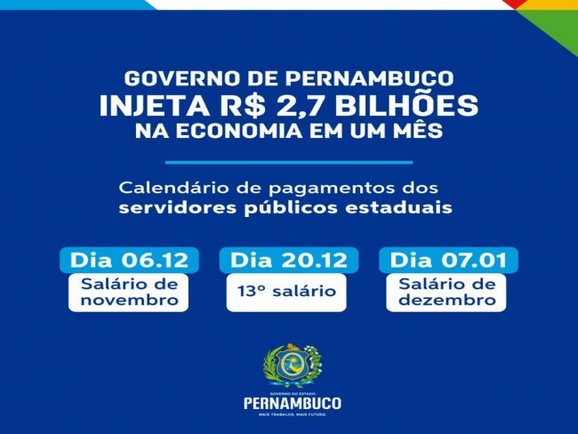 Pernambuco  um estado que tem mantido suas contas equilibradas e garantido os servios  populao.
