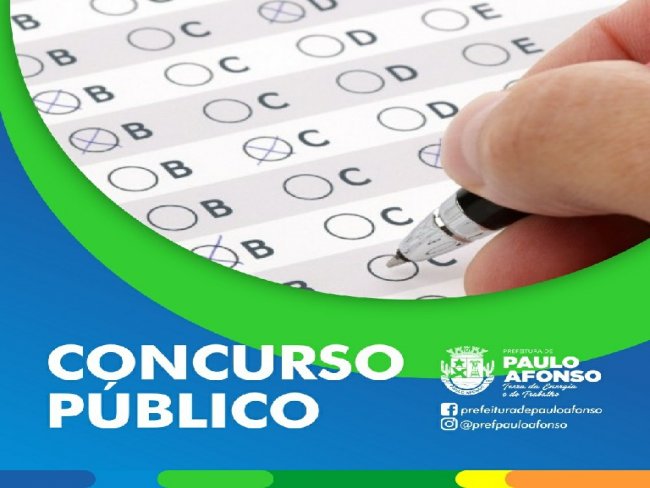 Instituto Consulpam ser responsvel pelo Concurso Pblico da Prefeitura de Paulo Afonso