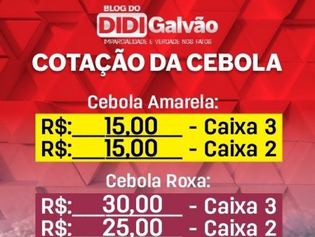Cotao da Cebola nesta sexta (10/01) no Ceasa de Cabrob