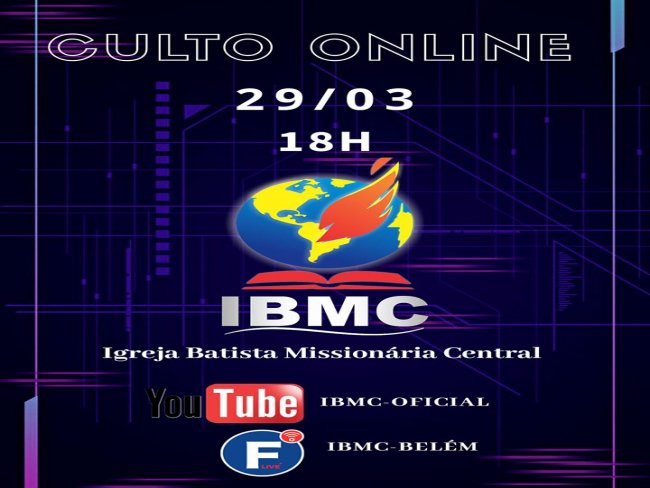IBMC Belm do So Francisco - PE Nesse domingo estaremos ao vivo simultaneamente em duas plataformas de mdia social pra melhor atender a todos.